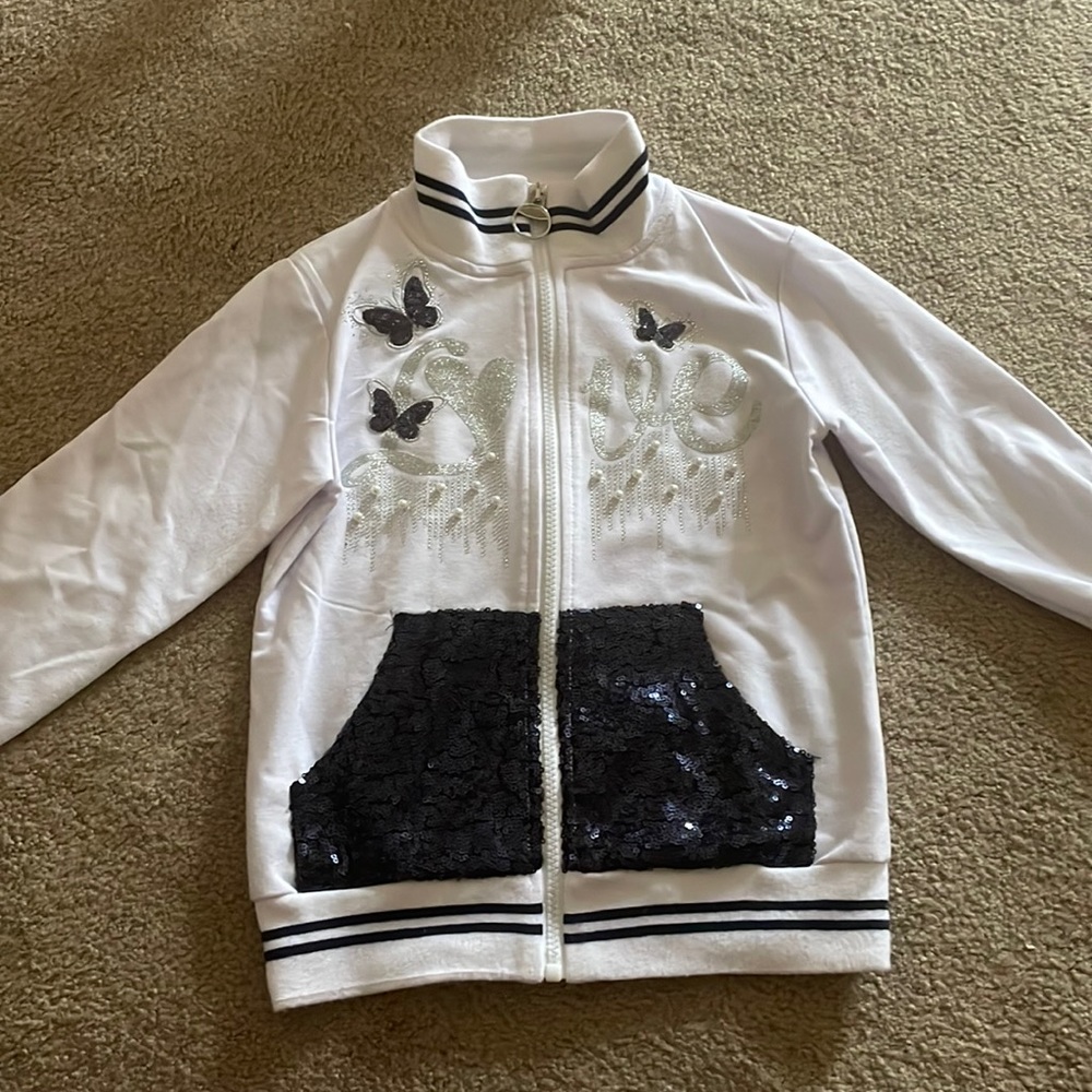 Girls Size 10 Miss Brum sweatjacket